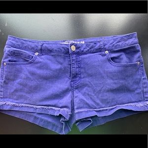 Mossimo blue indigo denim short shorts